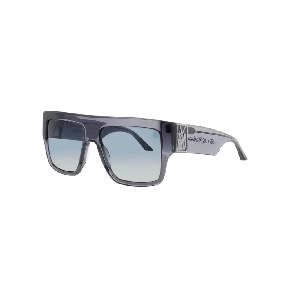 New Anna Karin Karlsson Mr 3Am Stories Grey White Gold Square Unisex Sunglasses